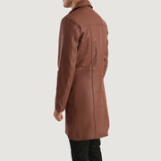 Authentic Cowhide Leather Grain Texture &amp; Heavy-Duty Seam Stitching Detail