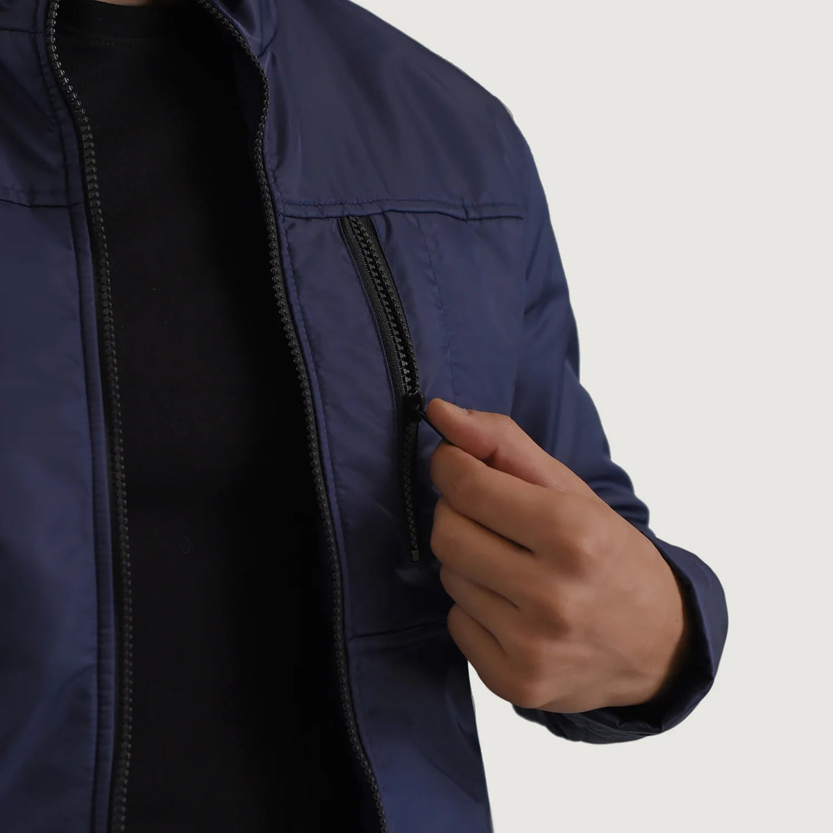 Interior View Showing Quilted Viscose Lining &amp; Dual Inside Utility Storage Pockets