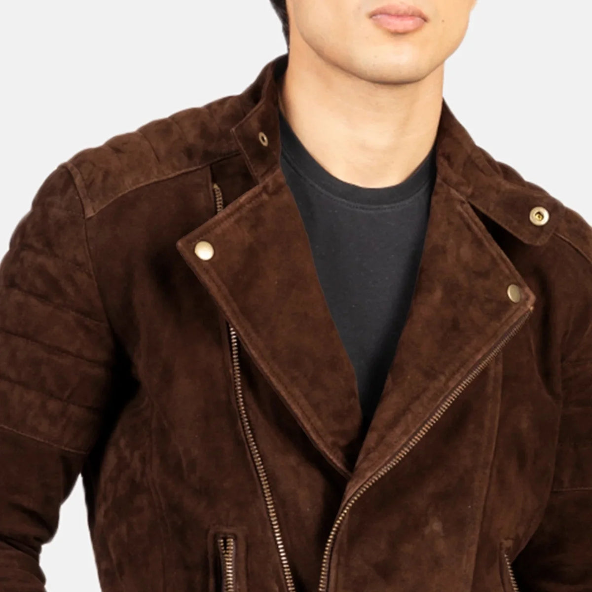 Faisor Mocha Biker Jacket – alternate product view 6