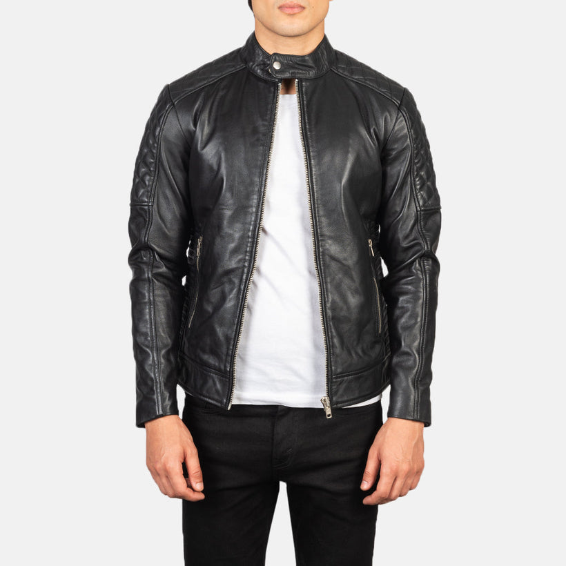 Fernando Quilted Leather Biker Jacket