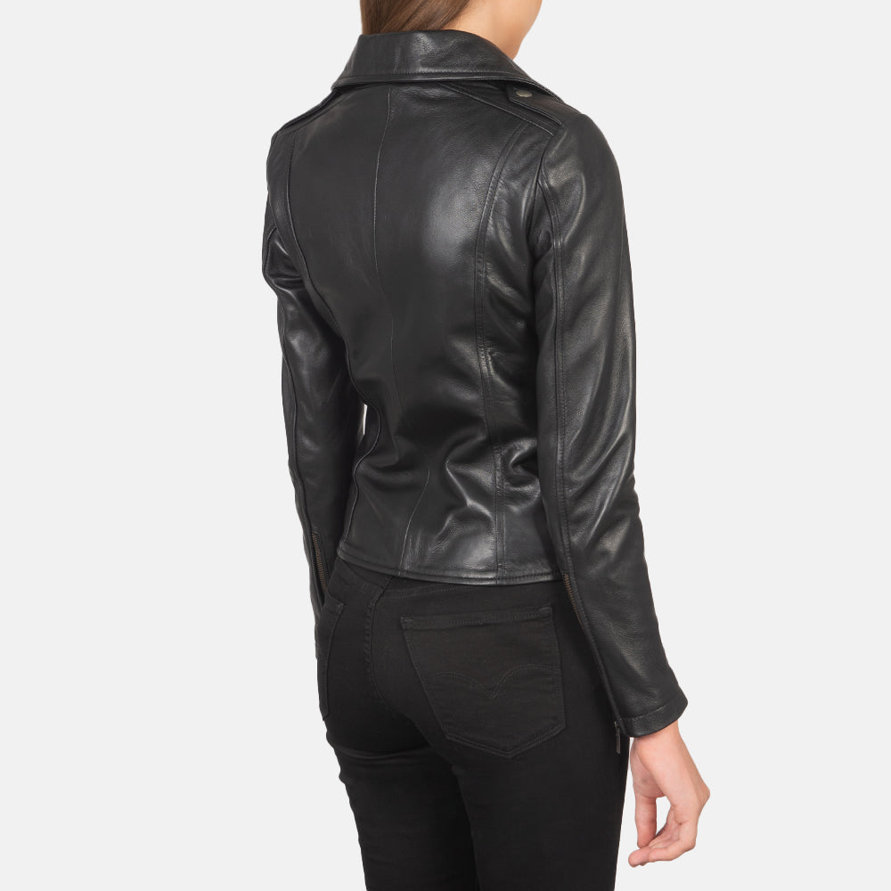 Flashback Leather Biker Jacket – alternate product view 5