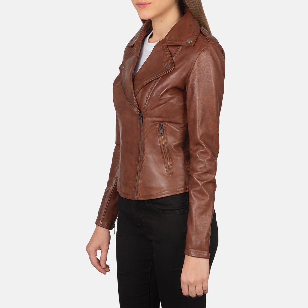 Flashback Leather Biker Jacket – alternate product view 2