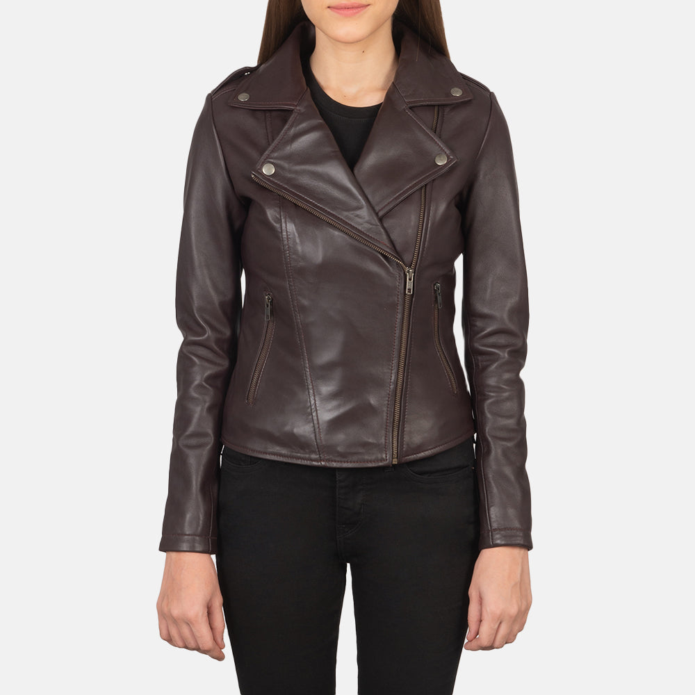 Flashback Leather Biker Jacket – alternate product view 1