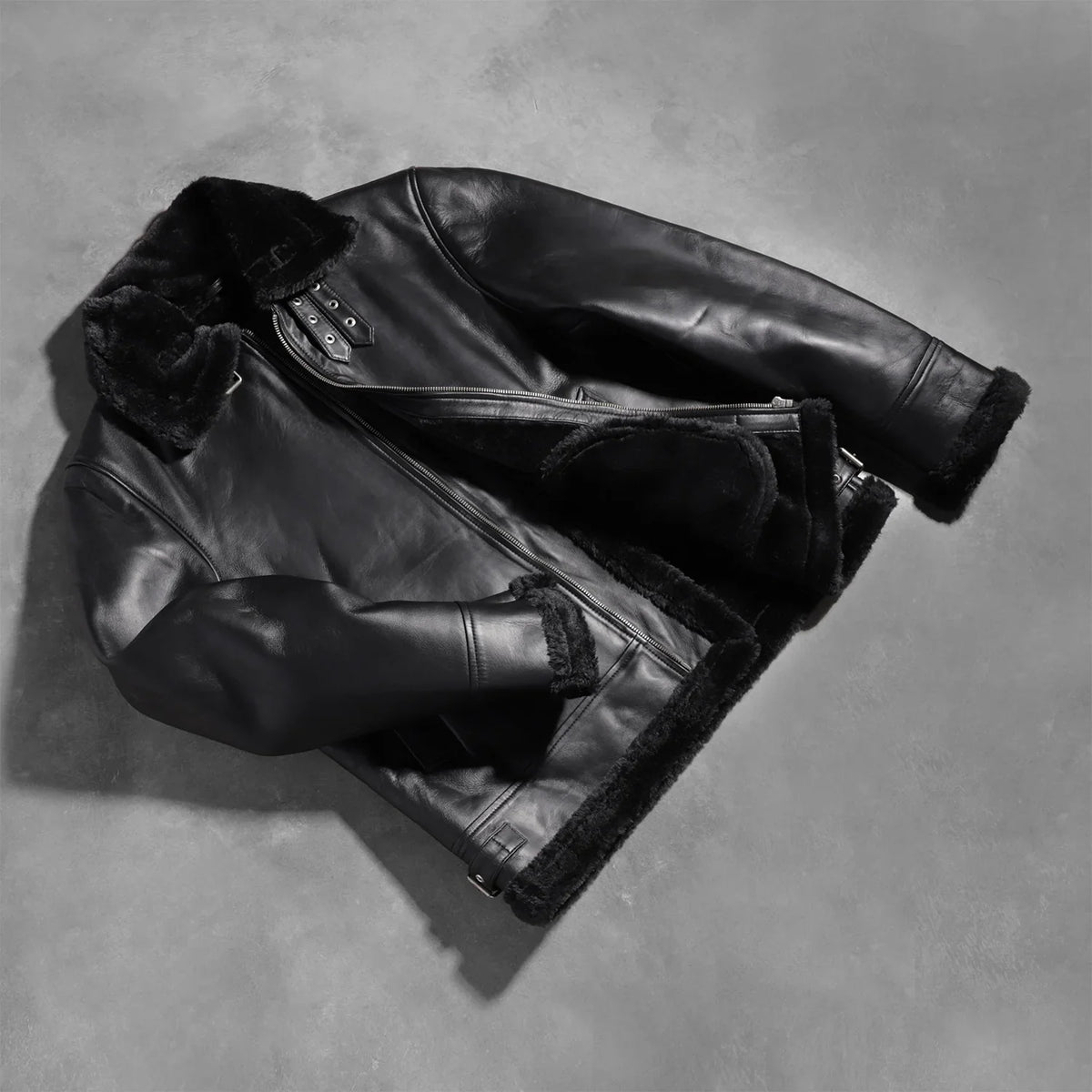 Francis B-3 Black Bomber Jacket – alternate product view 8