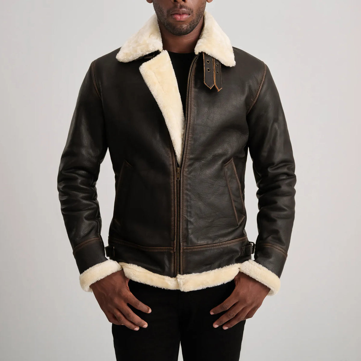 Francis B-3 Black Bomber Jacket – alternate product view 4