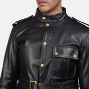 Authentic Cowhide Leather with Semi-aniline Finish Grain Texture &amp; Heavy-Duty Seam Stitching Detail