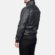 Authentic Cowhide Leather Grain Texture &amp; Heavy-Duty Seam Stitching Detail