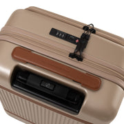 
Styled Fit Perspective of Hand Luggage Suitcase Front Pocket Zuna on Model - Natural Daylight Drape
