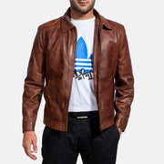 Inferno Leather Brown Jacket – alternate product view 4