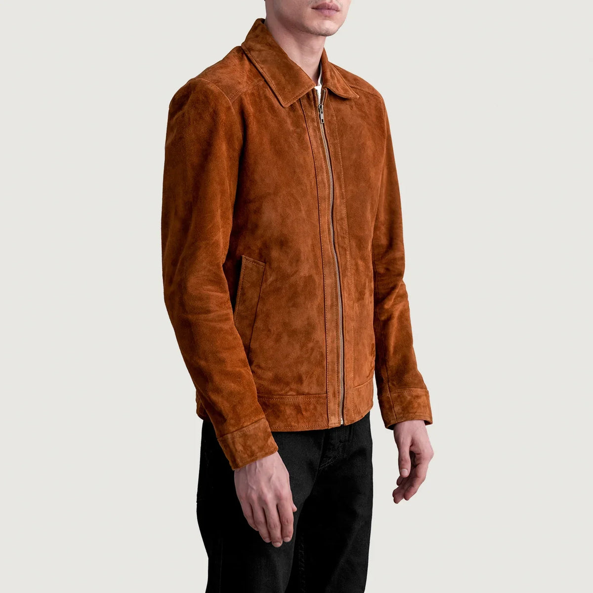 Inferno Leather Brown Jacket – alternate product view 2