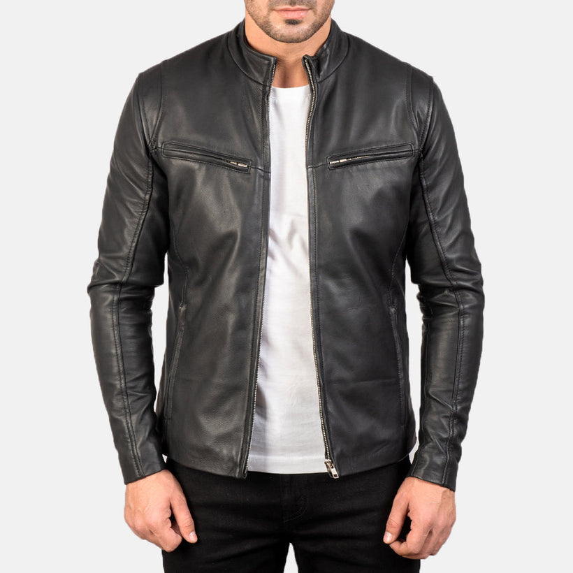 Ionic Leather Biker Jacket
