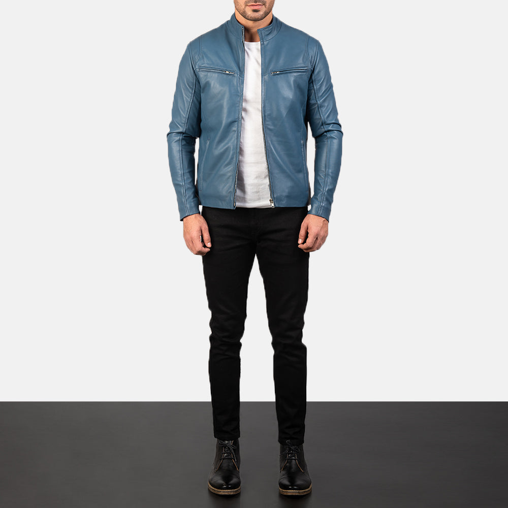 Ionic Leather Biker Jacket – alternate product view 3