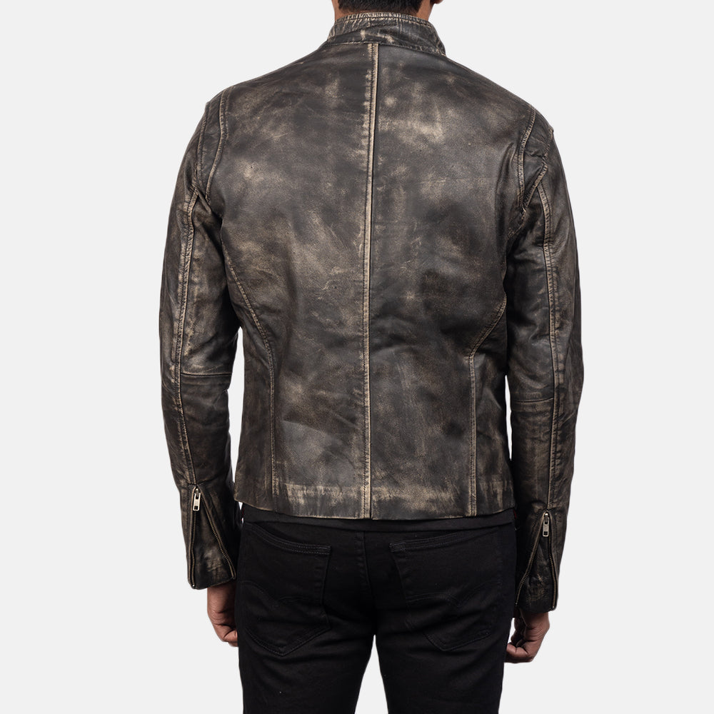 Ionic Leather Biker Jacket – alternate product view 6
