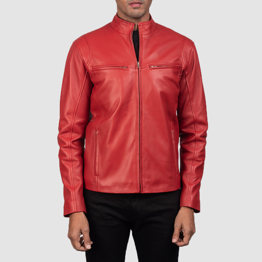 Ionic Leather Biker Jacket – alternate product view 3