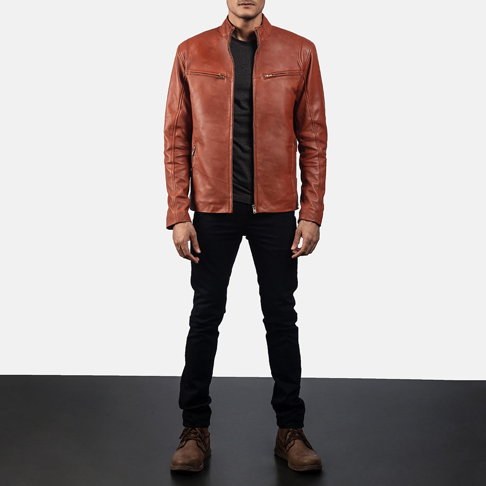 Ionic Leather Biker Jacket – alternate product view 3