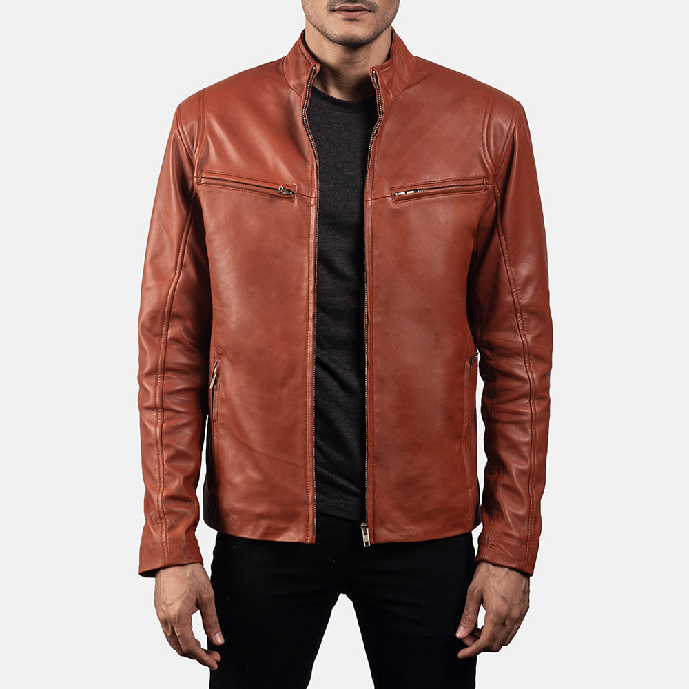 Ionic Leather Biker Jacket – alternate product view 4