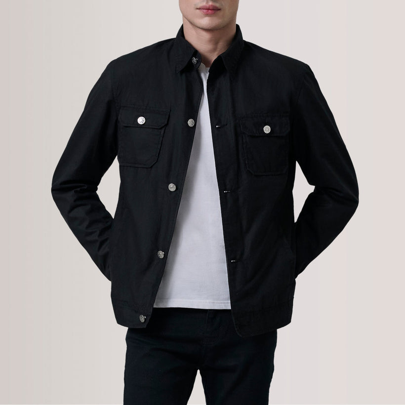 Irwin Black Waxed Canvas Field Jacket
