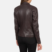 Kelsee Leather Biker Jacket – alternate product view 5