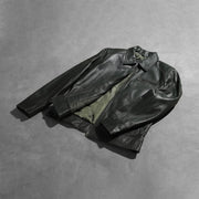 Lavendard Leather Biker Jacket – alternate product view 7