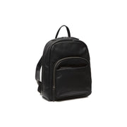 Santana Full-Grain Leather Backpack in Tan 100% Full-Grain Leather - Full Exterior Front Profile View | Buy Online