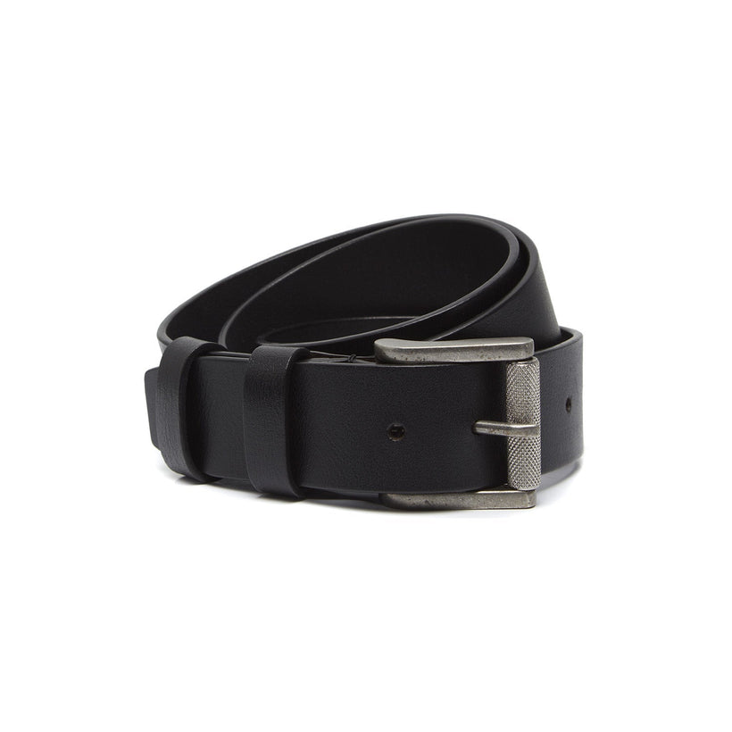 Aayden Full-Grain Leather Belt in Classic 100% Full-Grain Leather - Full Exterior Front Profile View | Buy Online