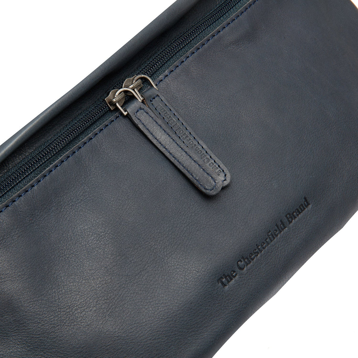 Classic 100% Full-Grain leather Bag - Rear Perspective Showing Reinforced Leather Straps &amp; Stitching