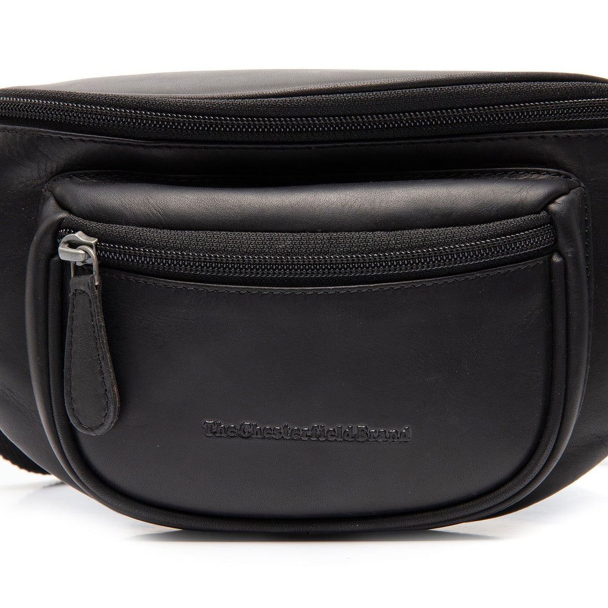 Vernio Full-Grain Leather Belt Bag - Structured Side Profile Showing Gusset Depth &amp; Expansion Capacity
