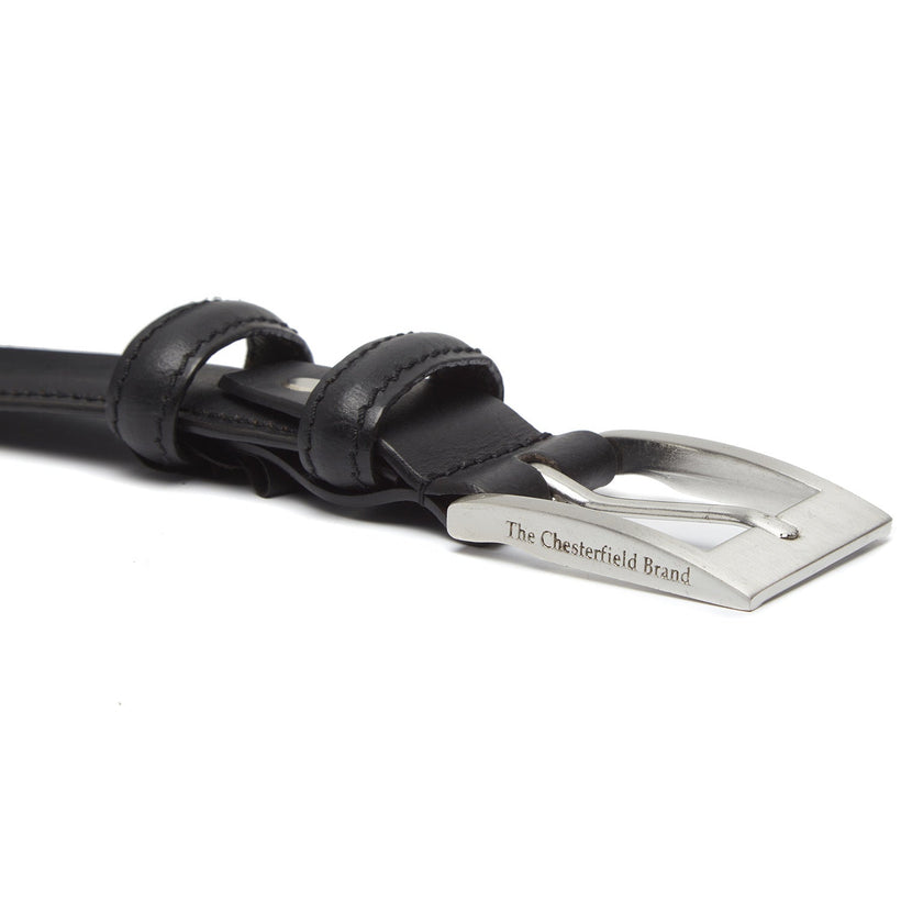 Classic 100% Full-Grain leather Belt - Rear Perspective Showing Reinforced Leather Straps & Stitching