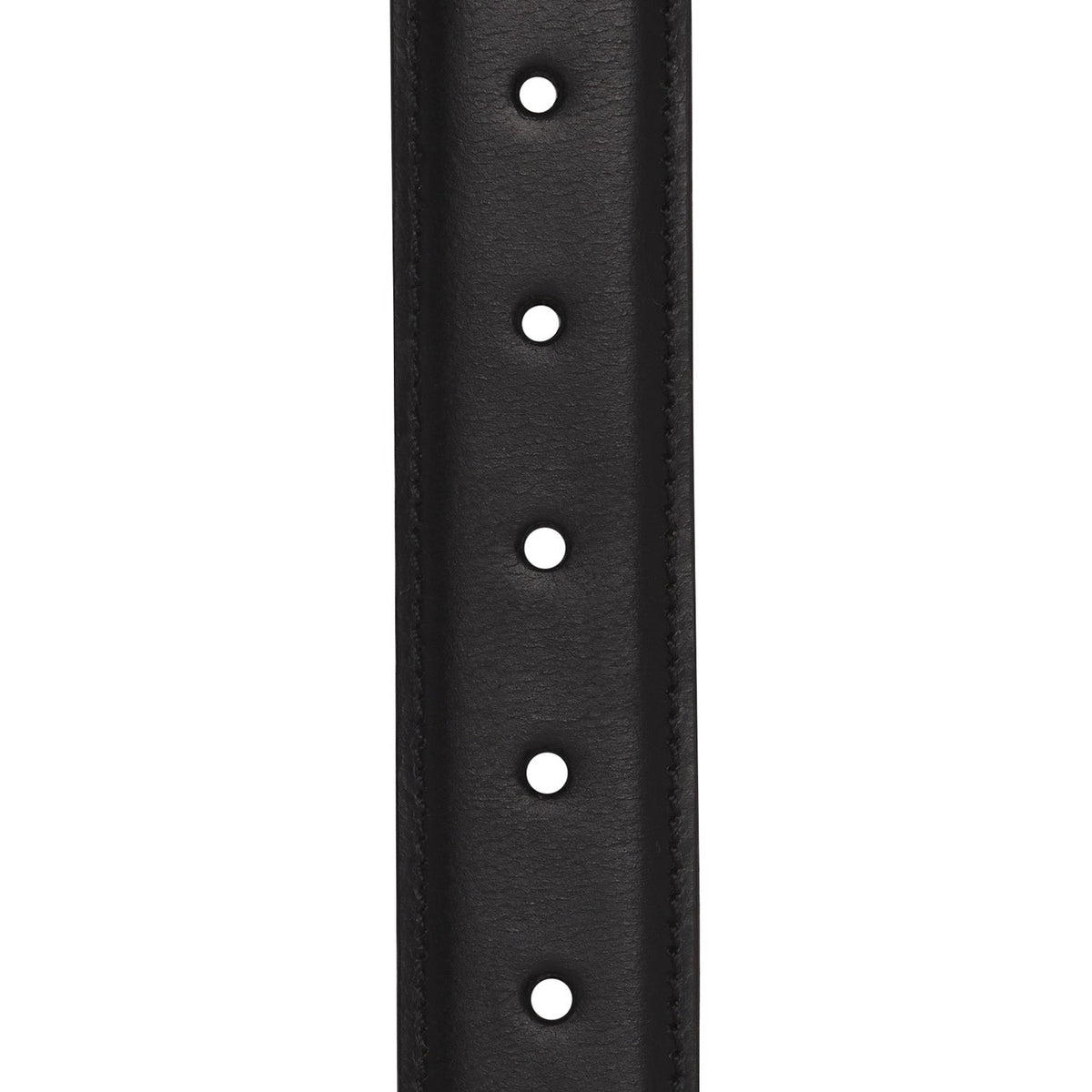 Elliot Full-Grain Leather Belt - Structured Side Profile Showing Gusset Depth &amp; Expansion Capacity