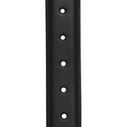 Elliot Full-Grain Leather Belt - Structured Side Profile Showing Gusset Depth &amp; Expansion Capacity