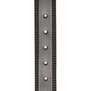 Solid Antique Brass Hardware &amp; Heavy-Duty Dual Zipper Detail on Manovo Full-Grain Leather Belt