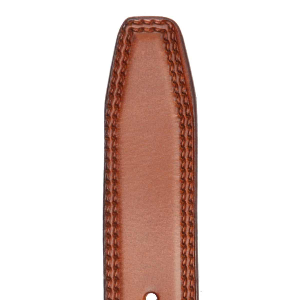 Cognac Leather Belt Manovo, detail view 3