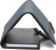 Delsbo Full-Grain Leather Card Holder - Structured Side Profile Showing Gusset Depth &amp; Expansion Capacity