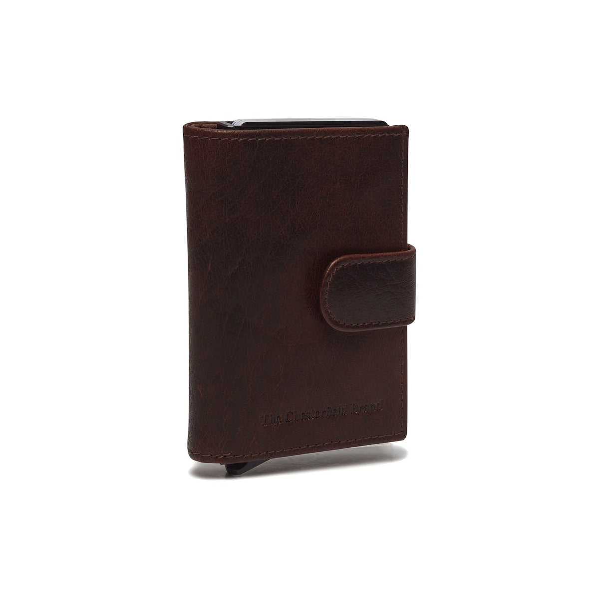 Brown Leather Card Holder Hannover, detail view 5