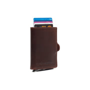 100% Full-Grain Wax Pull-Up 100% Full-Grain Leather Grain Texture &amp; Handcrafted Patina Detail