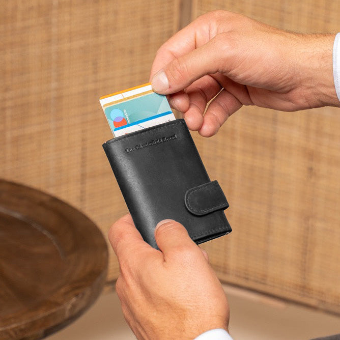 Leicester Full-Grain Leather Card Holder