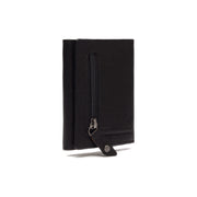 Solid Antique Brass Hardware &amp; Heavy-Duty Dual Zipper Detail on Paris Full-Grain Leather Card Holder