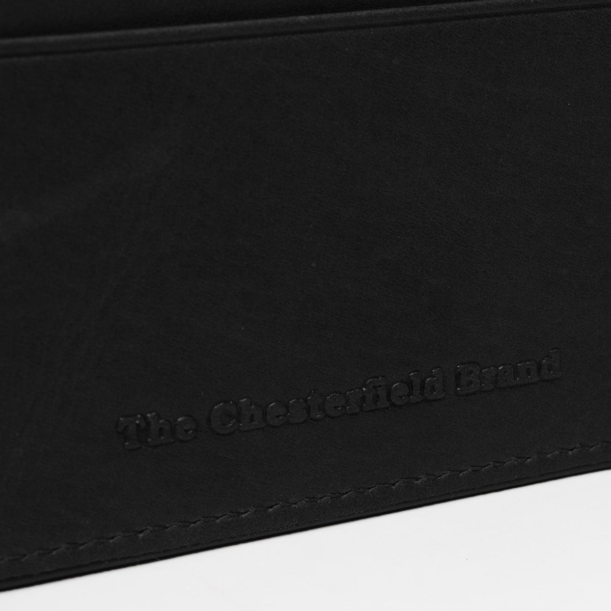 Solid Antique Brass Hardware &amp; Heavy-Duty Dual Zipper Detail on Leather Card Wallet