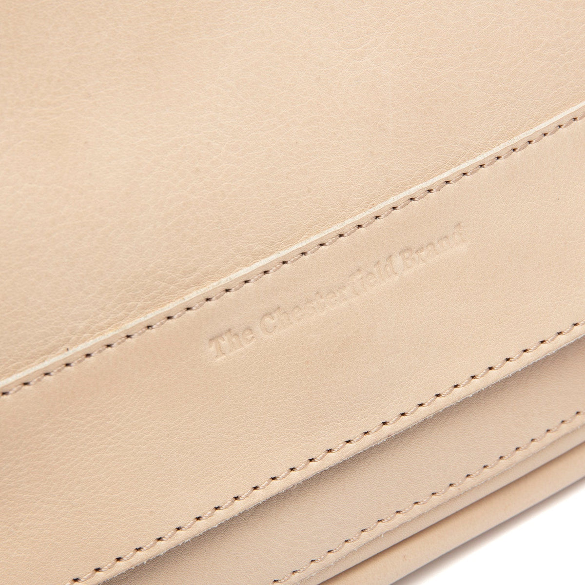 Solid Antique Brass Hardware &amp; Heavy-Duty Dual Zipper Detail on Ann Full-Grain Leather Crossbody Bag