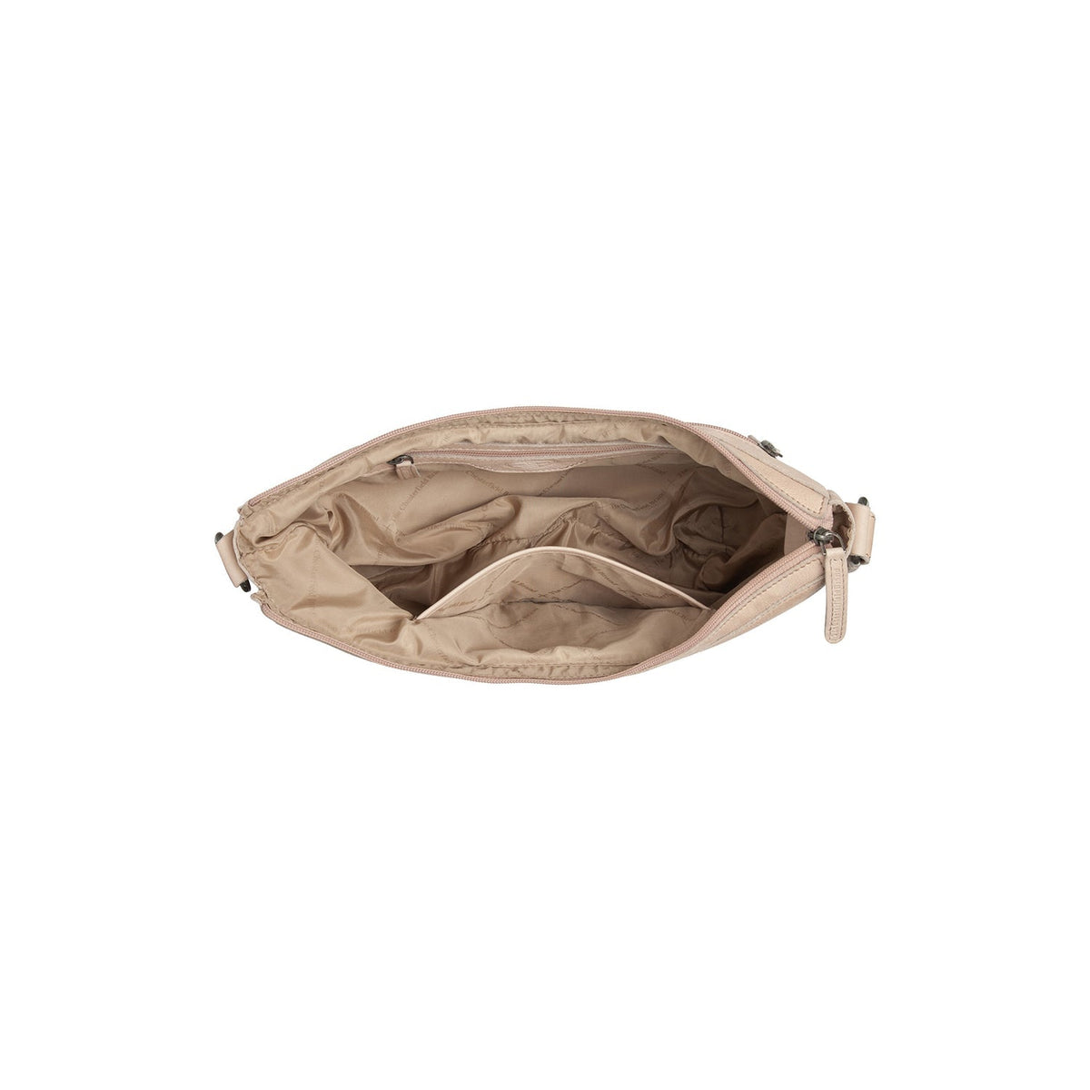 Clarita Full-Grain Leather Crossbody Bag - Structured Side Profile Showing Gusset Depth &amp; Expansion Capacity
