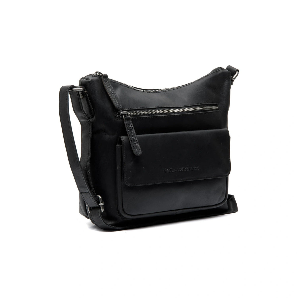 Hailey Full-Grain Leather Crossbody Bag in Classic 100% Full-Grain Leather - Full Exterior Front Profile View | Buy Online