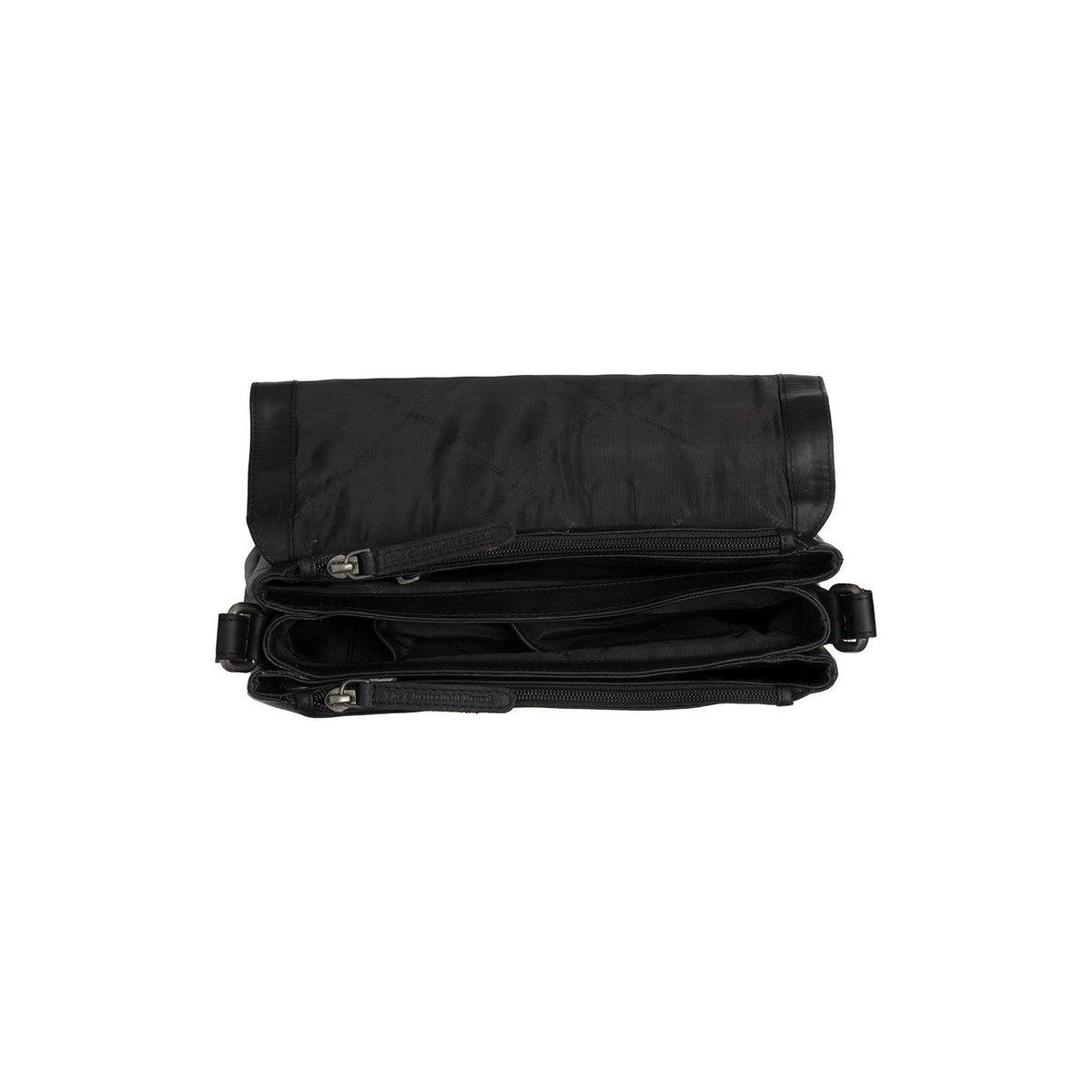 
Solid Antique Brass Hardware & Heavy-Duty Dual Zipper Detail on Laverton Full-Grain Leather Crossbody Bag