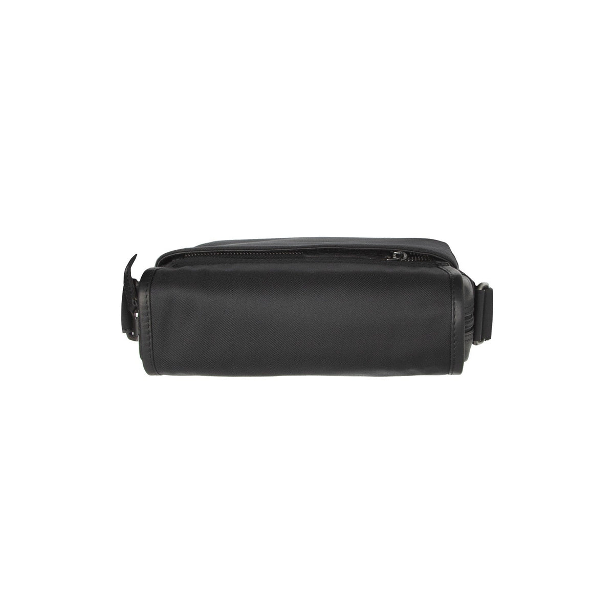 Mikeli Full-Grain Leather Crossbody Bag - Structured Side Profile Showing Gusset Depth & Expansion Capacity