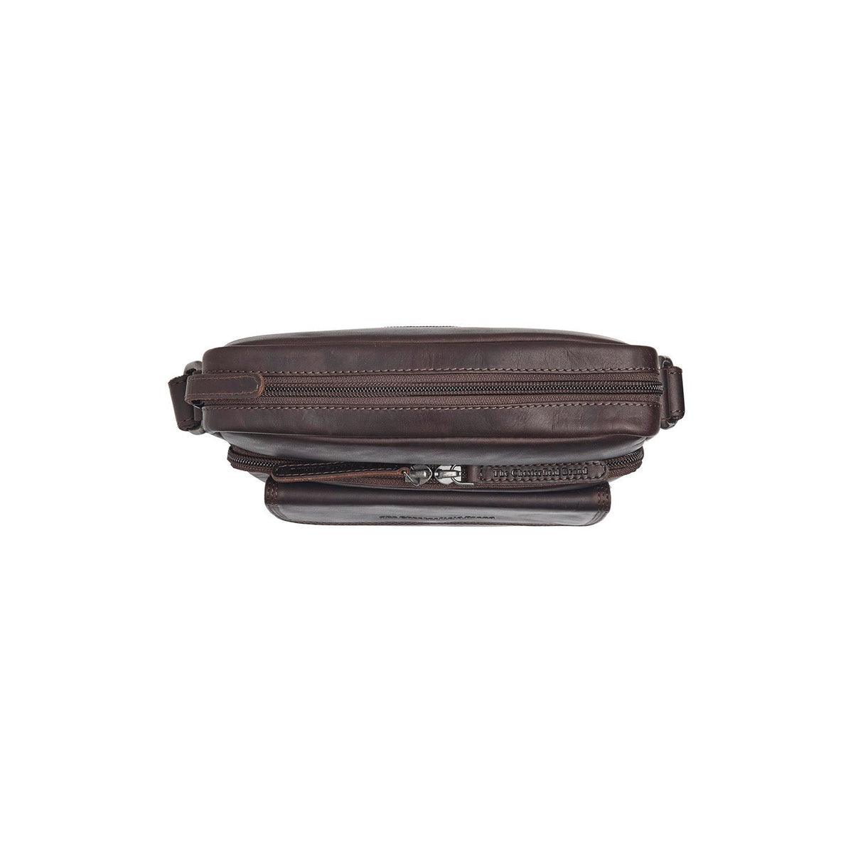 Brown Leather Crossbody Bag Montira, detail view 3