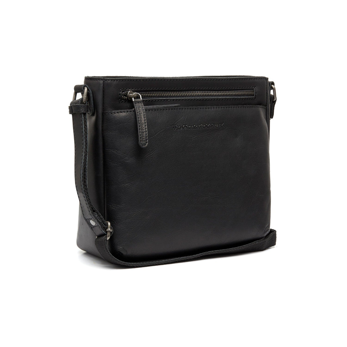 Mumbai Full-Grain Leather Crossbody Bag in Classic 100% Full-Grain Leather - Full Exterior Front Profile View | Buy Online