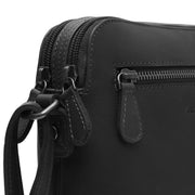 Classic 100% Full-Grain leather Bag - Rear Perspective Showing Reinforced Leather Straps &amp; Stitching