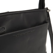 
Solid Antique Brass Hardware & Heavy-Duty Dual Zipper Detail on Salerno Full-Grain Leather Crossbody Bag