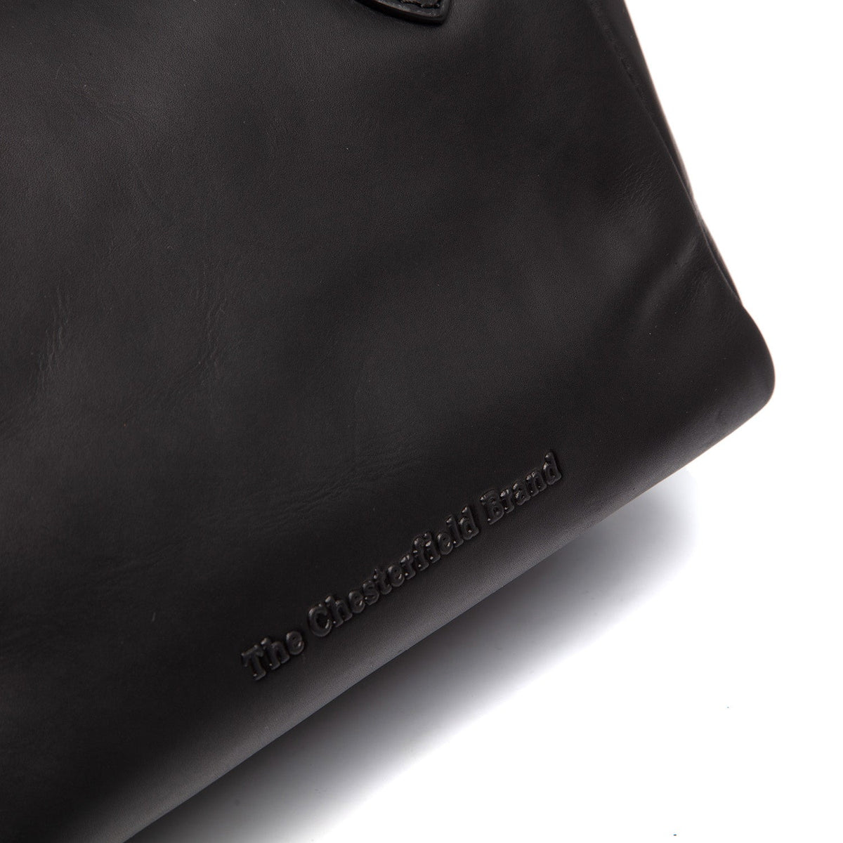 Chili Full-Grain Leather Handbag - Lateral Side Profile View Showing Sleeve Cut &amp; Athletic Taper Fit