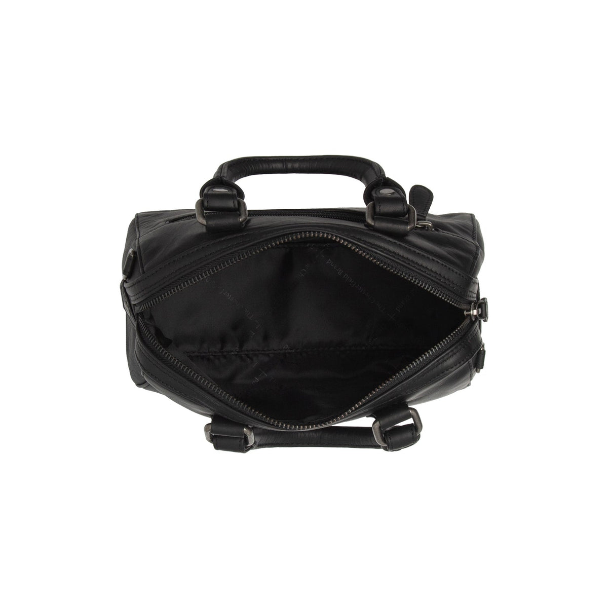 Dalford Full-Grain Leather Handbag - Lateral Side Profile View Showing Sleeve Cut &amp; Athletic Taper Fit