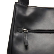 Fioline Full-Grain Leather Handbag - Lateral Side Profile View Showing Sleeve Cut &amp; Athletic Taper Fit
